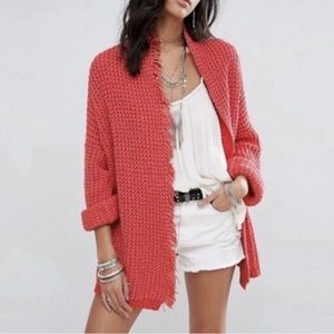 Free People I’ll Be Around Silk Blend Cardigan